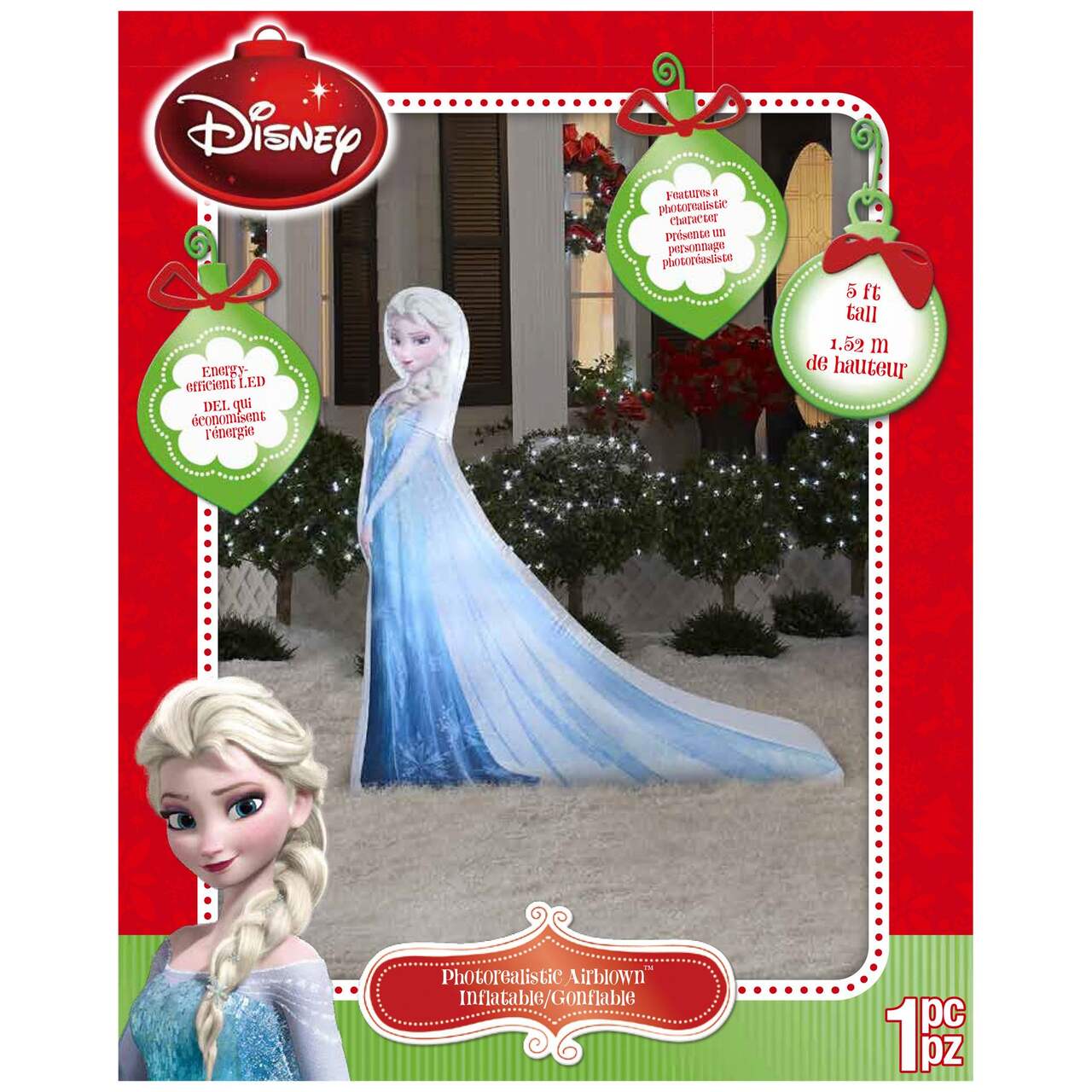 Elsa gonflable de La Reine des neiges de Disney, 5 pi