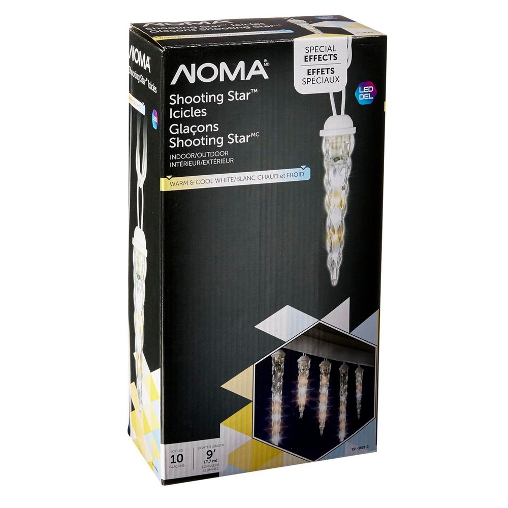 Shooting Star LED Icicle Christmas Lights, Assorted, 10pk Canadian Tire