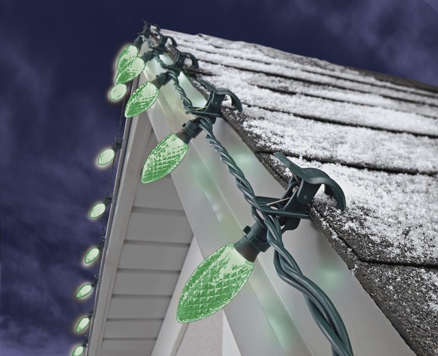 NOMA 25 Outdoor C9 LED Quick Clip Christmas Lights, Green Canadian Tire