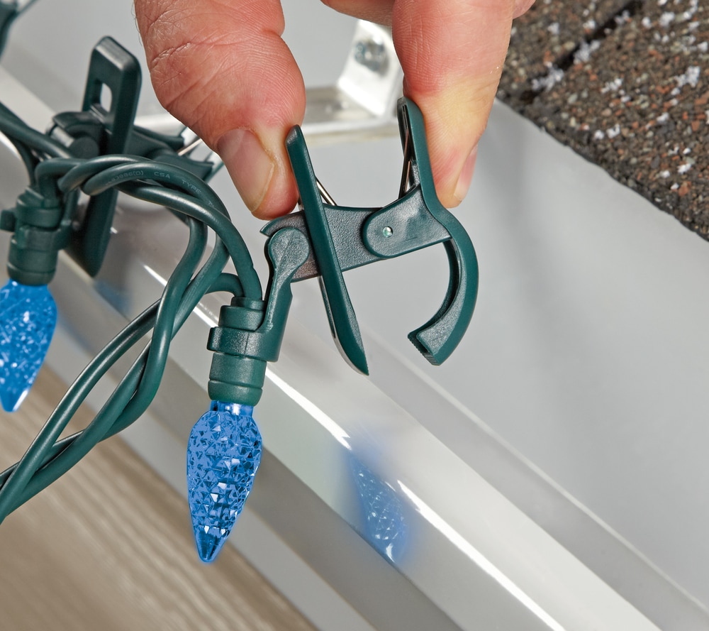 NOMA 35 Outdoor C6 Quick Clip LED Christmas Lights, Red/Blue Canadian