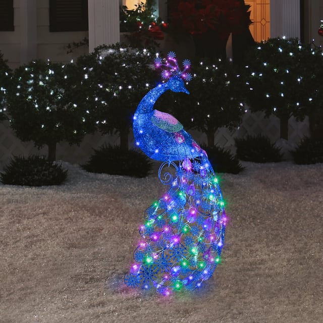 GEMMY LED Whimsical Peacock, 4-ft | Canadian Tire