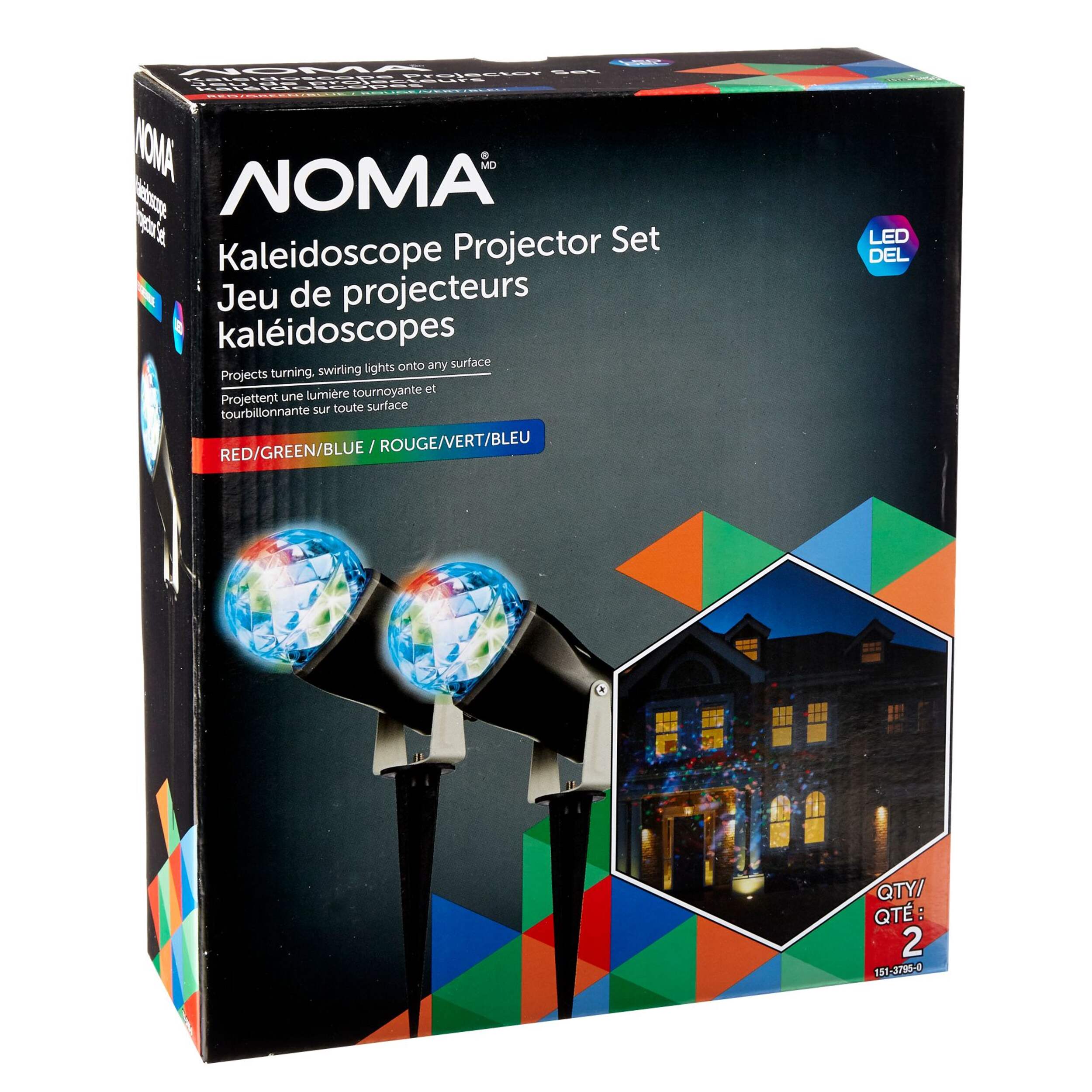 NOMA Light Show LED Projector Lights, 2pk Canadian Tire
