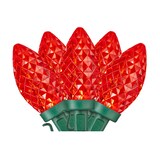 Lumières de Noël NOMA C9 à DEL d'extérieur, rouge, 16 pi 7 po, 25 ampoules CloseUp