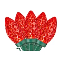 Lumières de Noël NOMA C9 à DEL d'extérieur, rouge, 16 pi 7 po, 25 ampoules