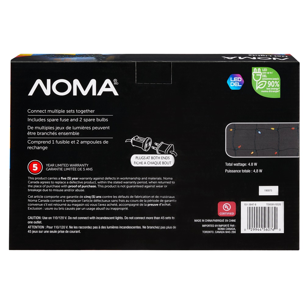 NOMA Net Christmas Lights, 100 LED Lights, Multicolour Canadian Tire