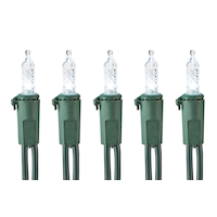 Mini-lumières de Noël d'extérieur à 70 DEL NOMA, 23 pi 6 po, blanc pur CloseUp