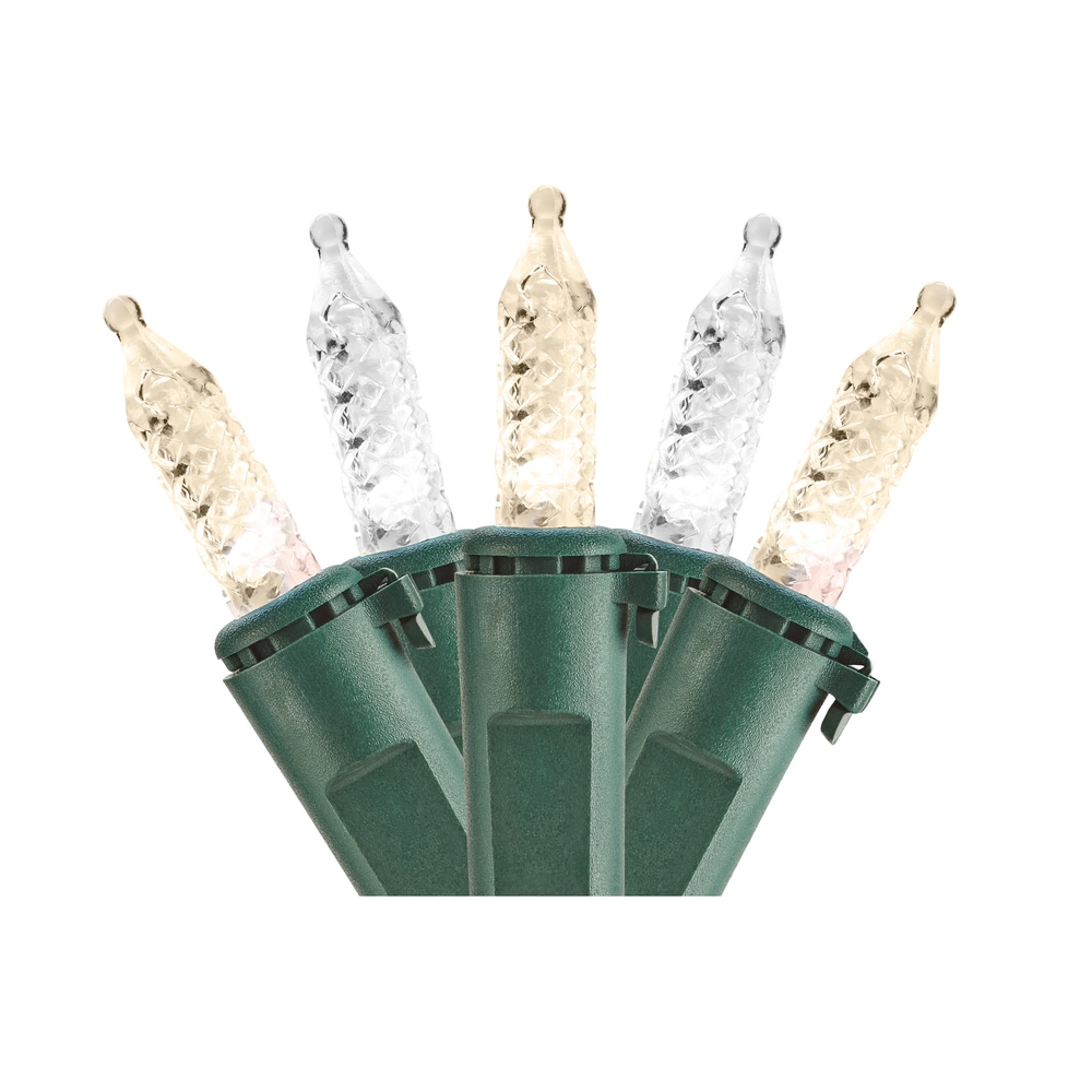 NOMA Outdoor Christmas Lights, 70 Mini LED Lights, Warm & Pure White