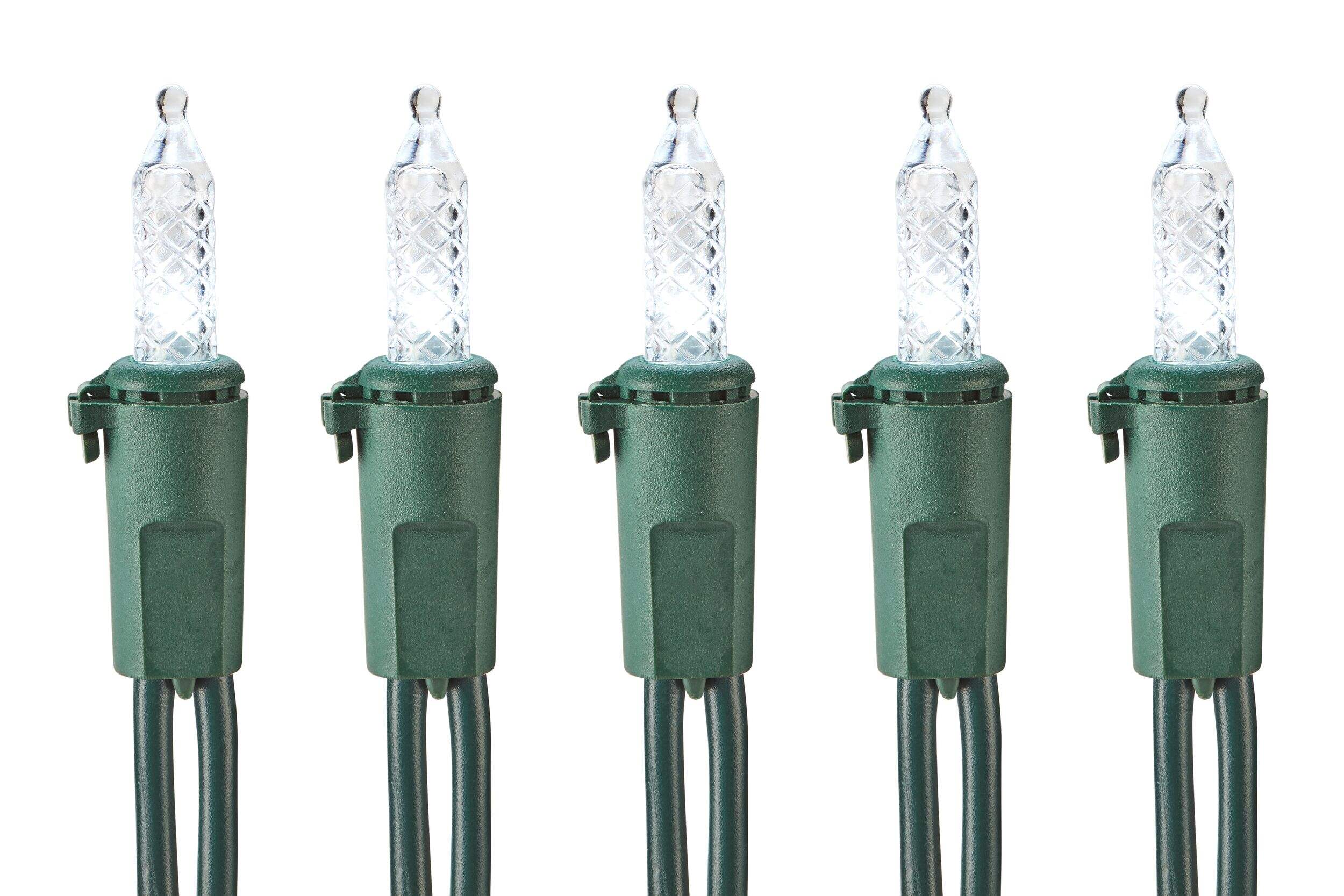 NOMA Outdoor 70 Mini LED Christmas Lights, Warm/Pure White, 23-ft 6" CloseUp