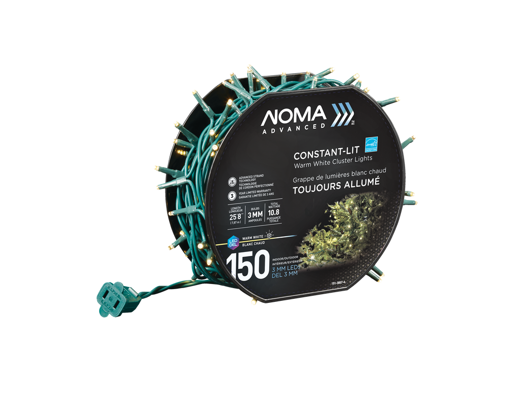 NOMA Advanced Cluster Christmas Lights, 150 Lights, Warm White, 25ft Canadian Tire NOMA Advanced Cluster Christmas Lights, 150 Lights, Warm White, 25ft Canadian Tire