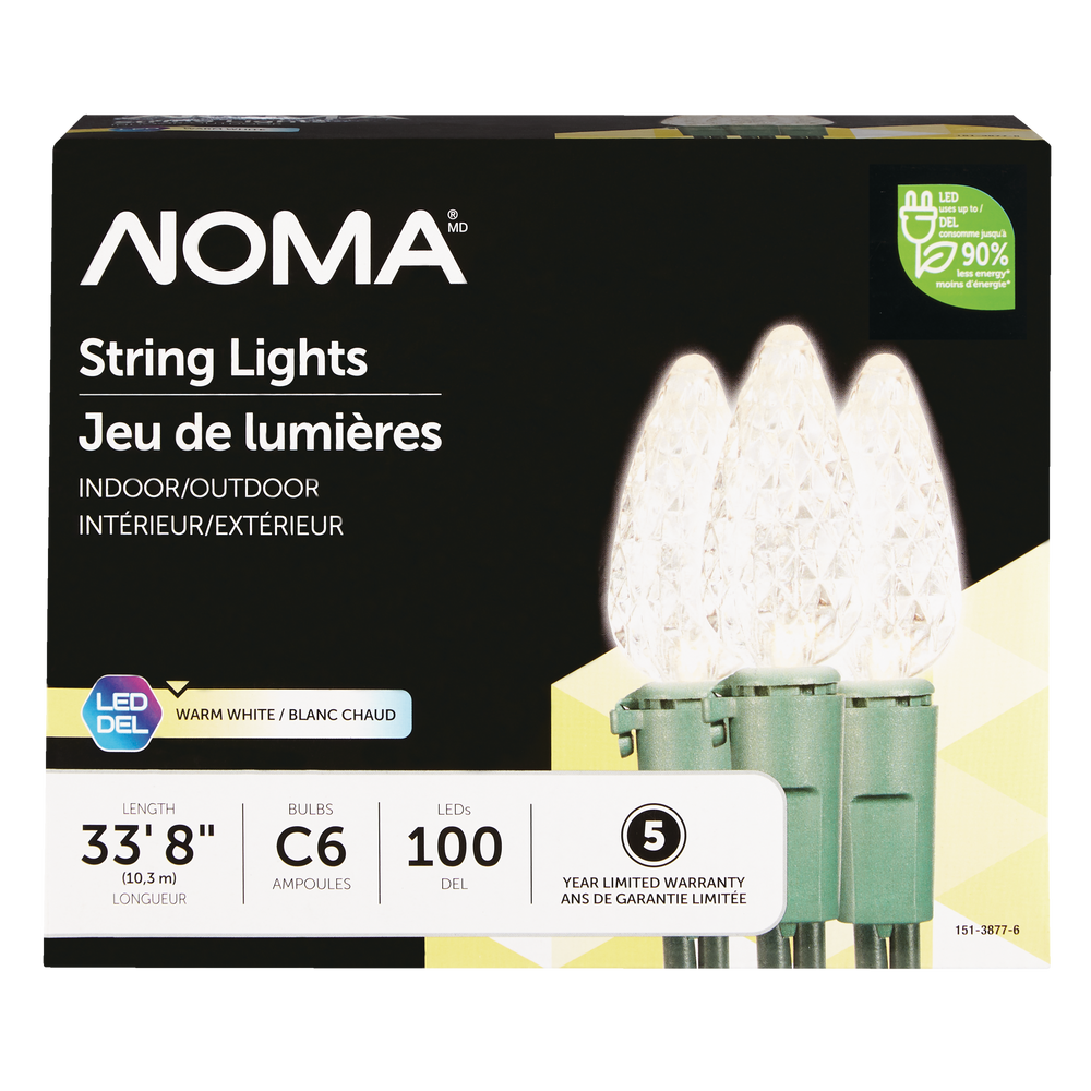 NOMA warm white LED string light 100 
