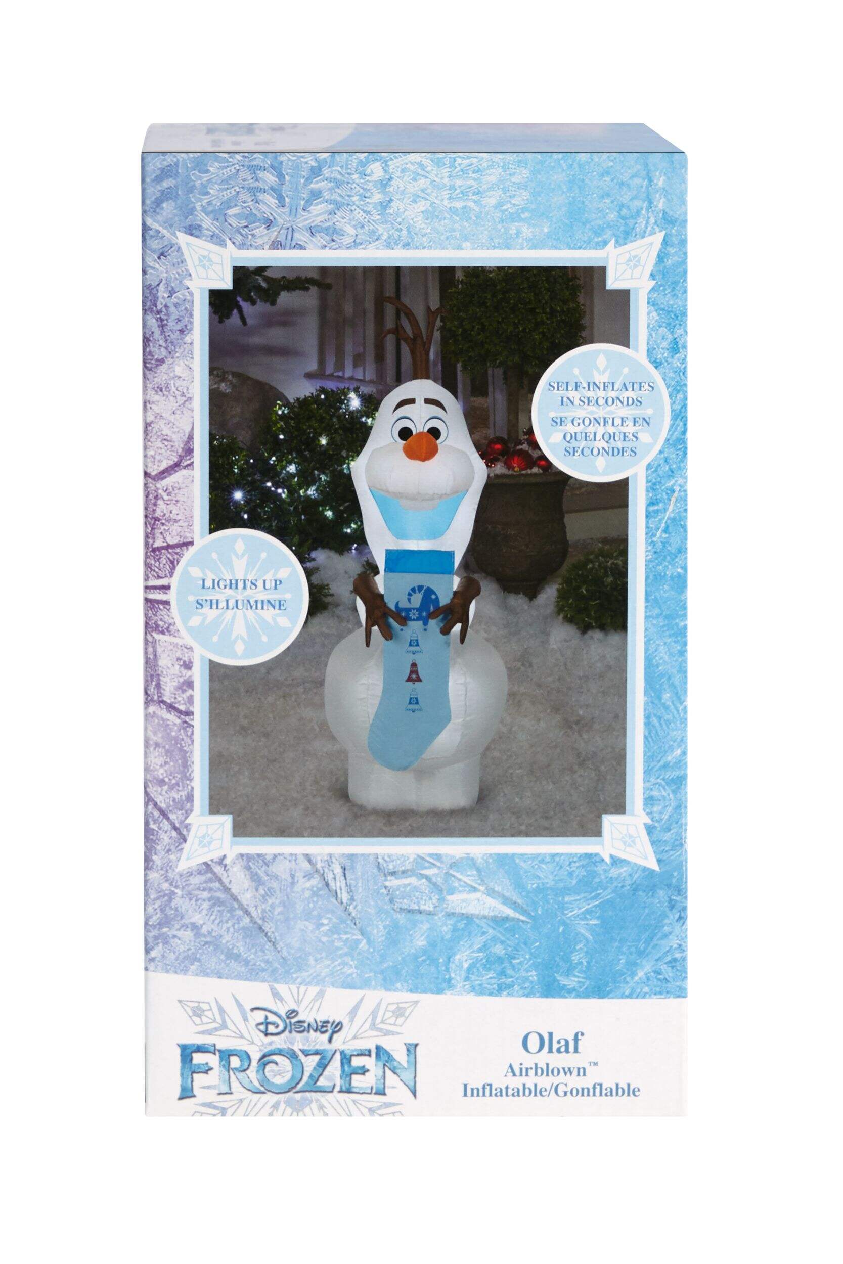 Gemmy Inflatable Olaf Christmas Holiday Decoration, 4-ft Front_Elevated