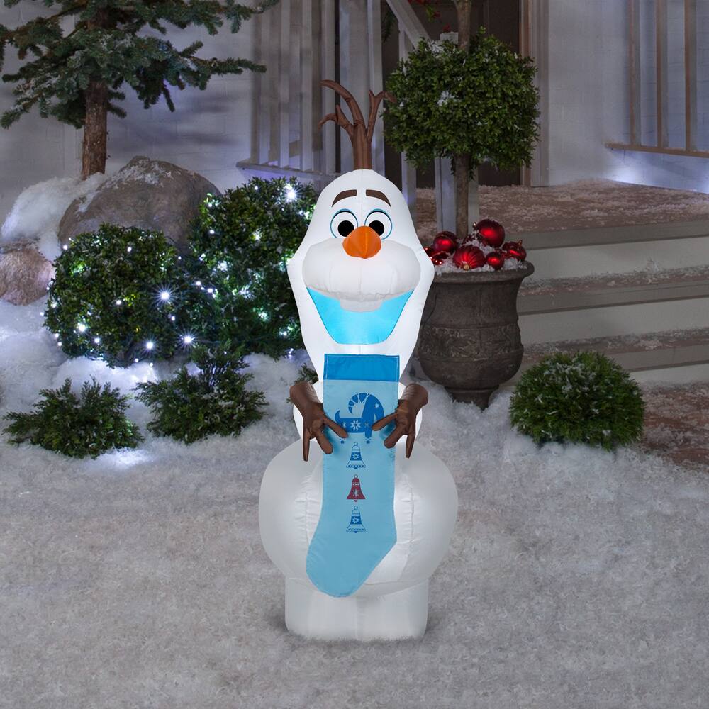 Airblown® Olaf Christmas Decoration, 4-ft | Canadian Tire