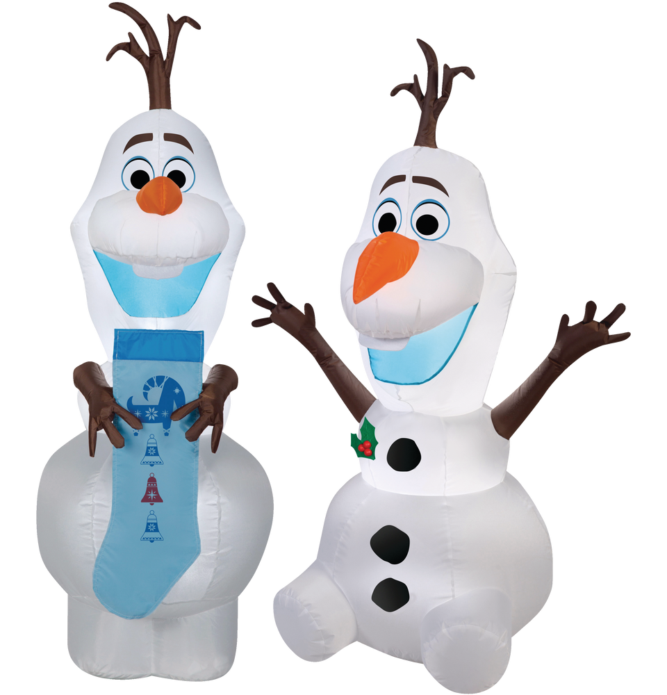 Airblown® Olaf Christmas Decoration, 4-ft | Party City