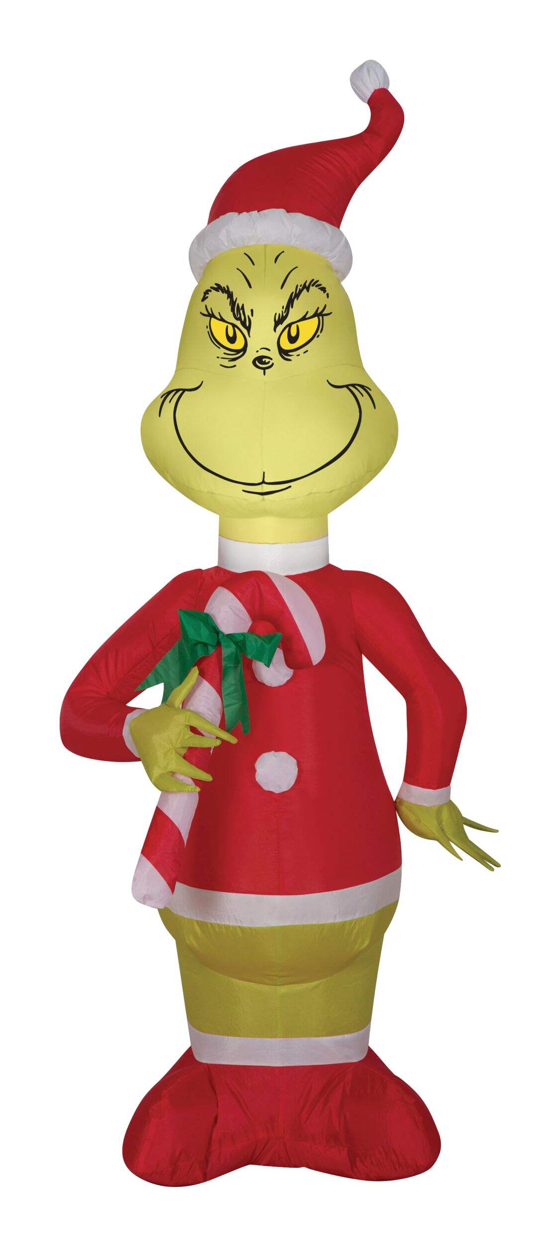 Gemmy Inflatable Grinch Christmas Holiday Decoration, 4-ft, Assorted Front_Flat