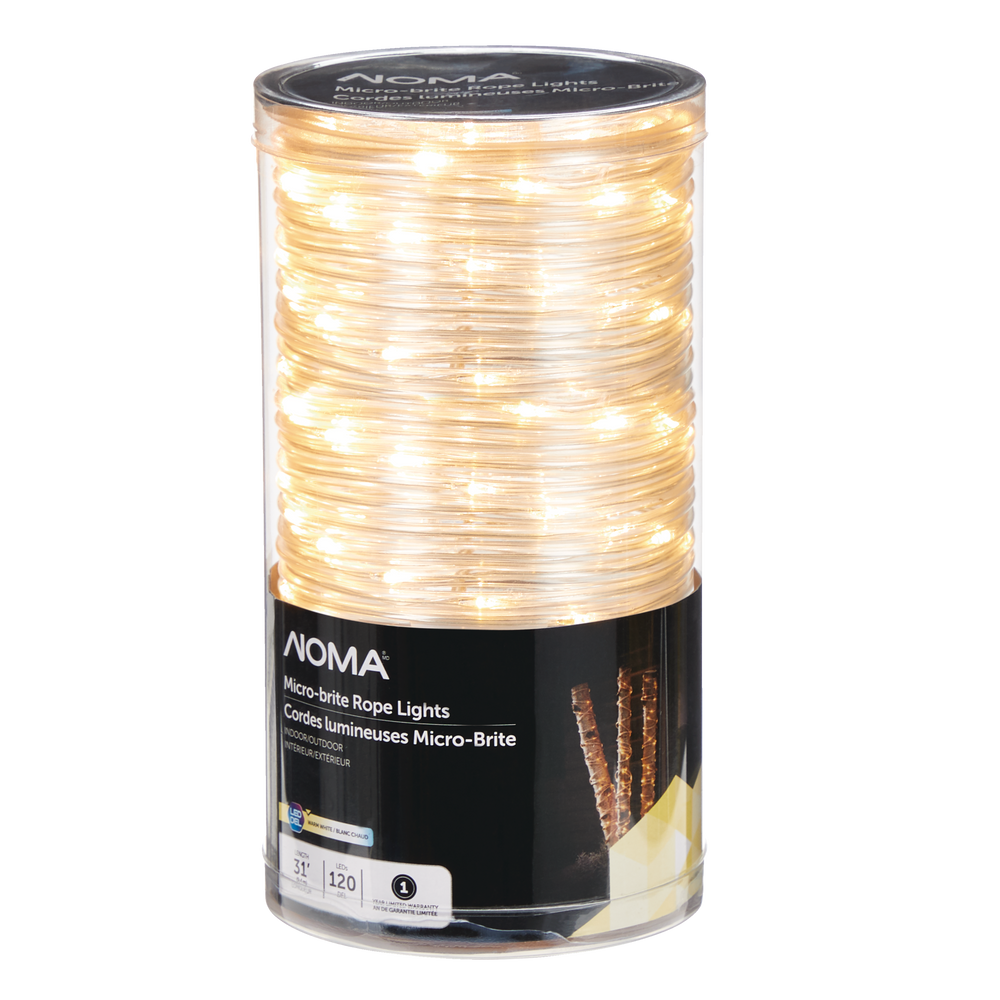 NOMA 120 BatteryOperated MicroBrite Rope Light, Warm White Canadian