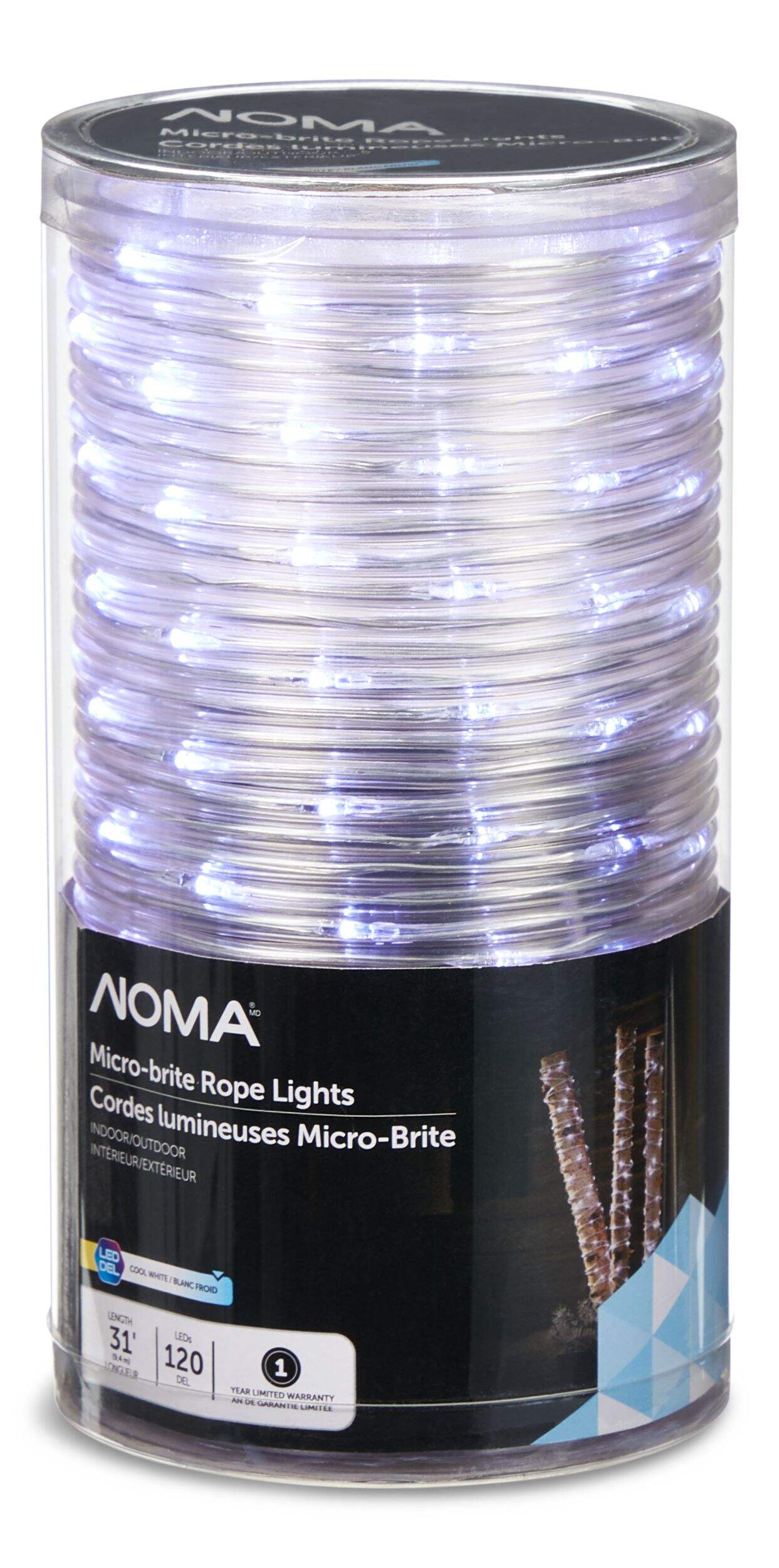 NOMA 120 Battery Operated MicroBrite Rope Light Pure White Canadian Tire