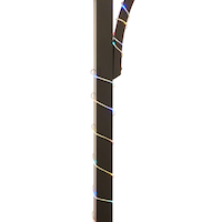 NOMA 120 Battery-Operated Micro-Brite Christmas Rope Light, 30-ft 2", Multi Colour CloseUp