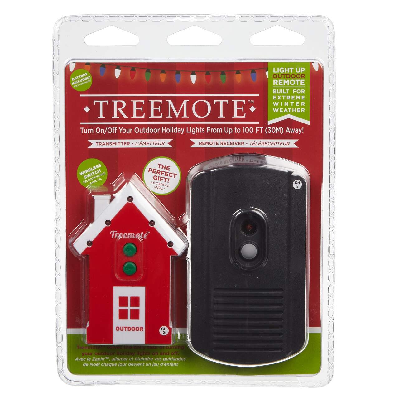  Treemote Wireless Remote Switch for Christmas Tree and Other  Lights, Works Up to 100 Feet Away, Battery Included (Plastic Protective  Cover Over Battery Must BE Removed Before Operating) : Home 