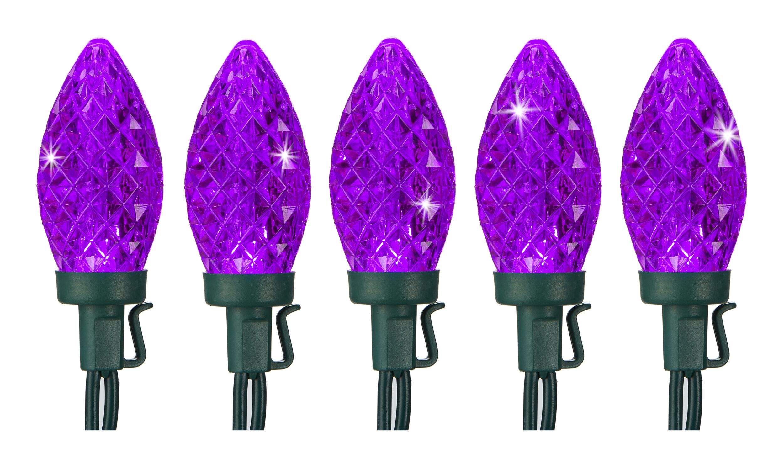 NOMA Indoor/Outdoor C9 String Christmas Lights, 25 LED Lights, Purple