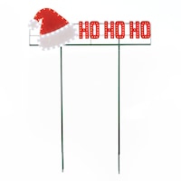 CANVAS HOHOHO Sign Christmas Stake Front_Flat