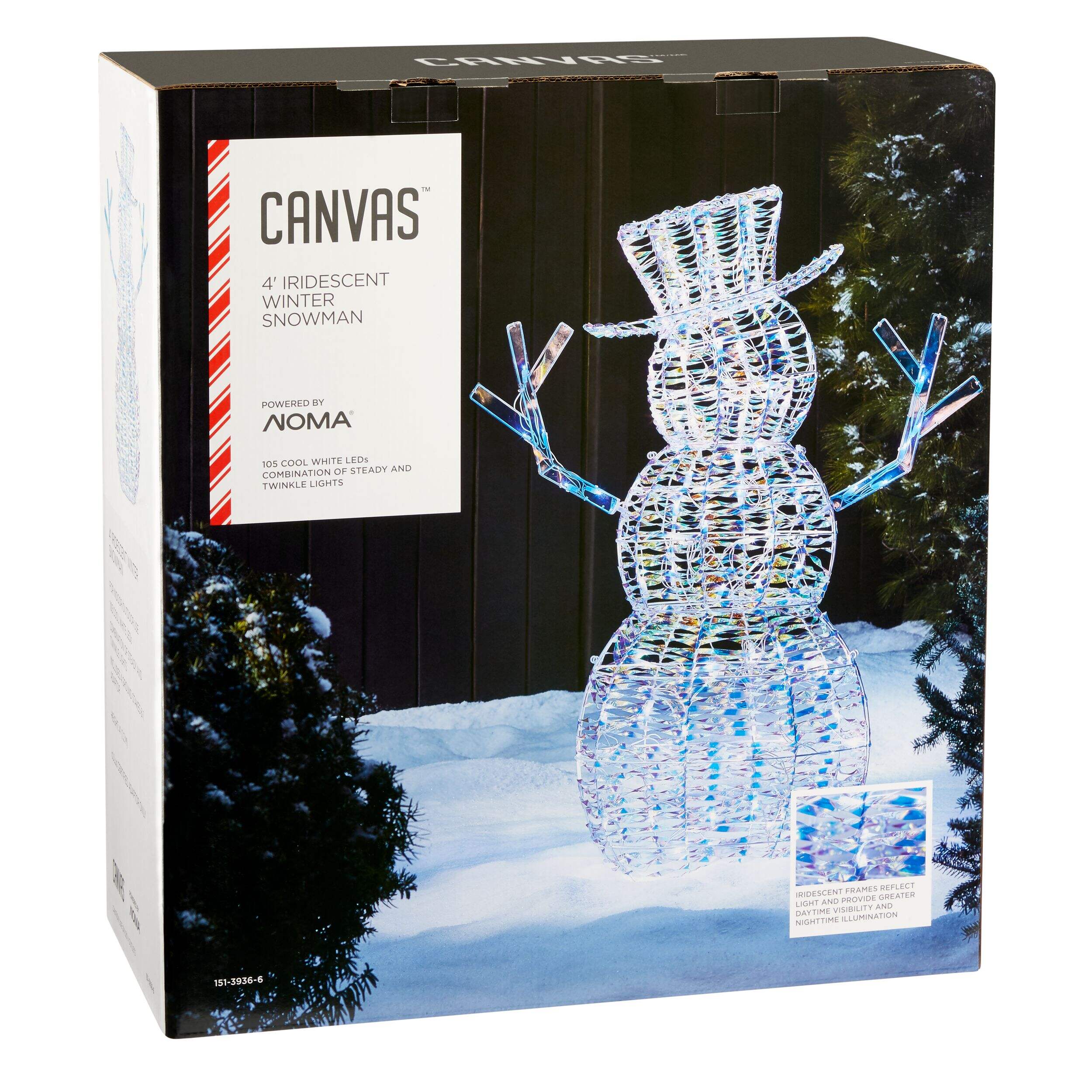 Home Depot Iridescent Snowman 54 - 3gp05b3