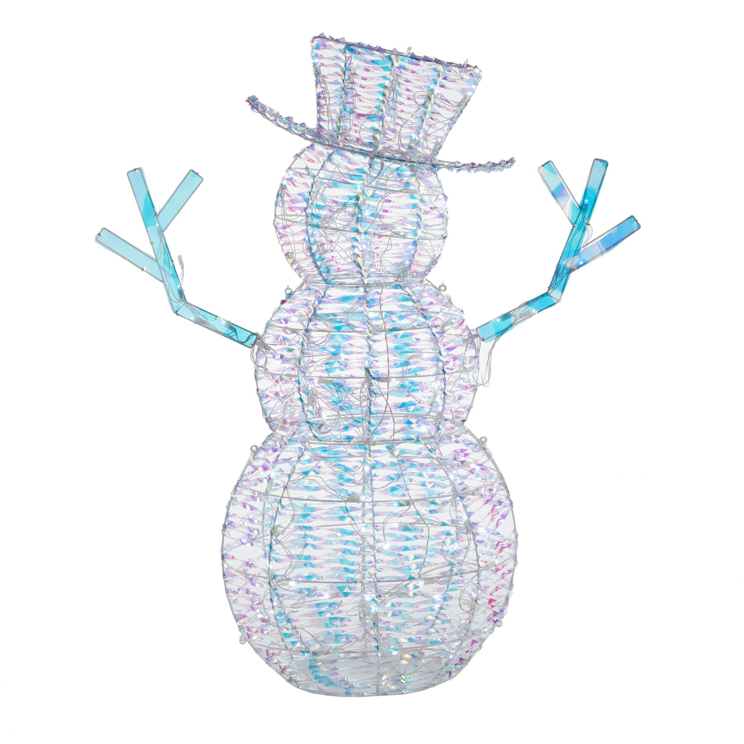 Home Depot Iridescent Snowman 54 - d1a9tiy