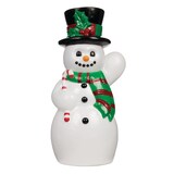 GEMMY Heritage Blowmold Porch Greeter, Santa or Snowman Front_Flat