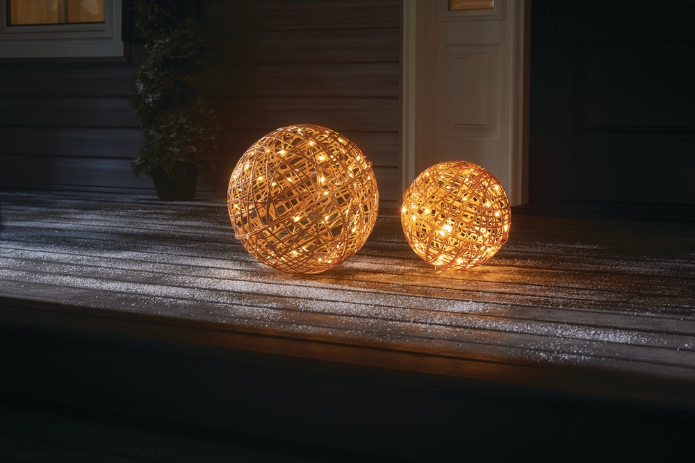 Globes scintillants en rotin CANVAS, paq. 2 Canadian Tire