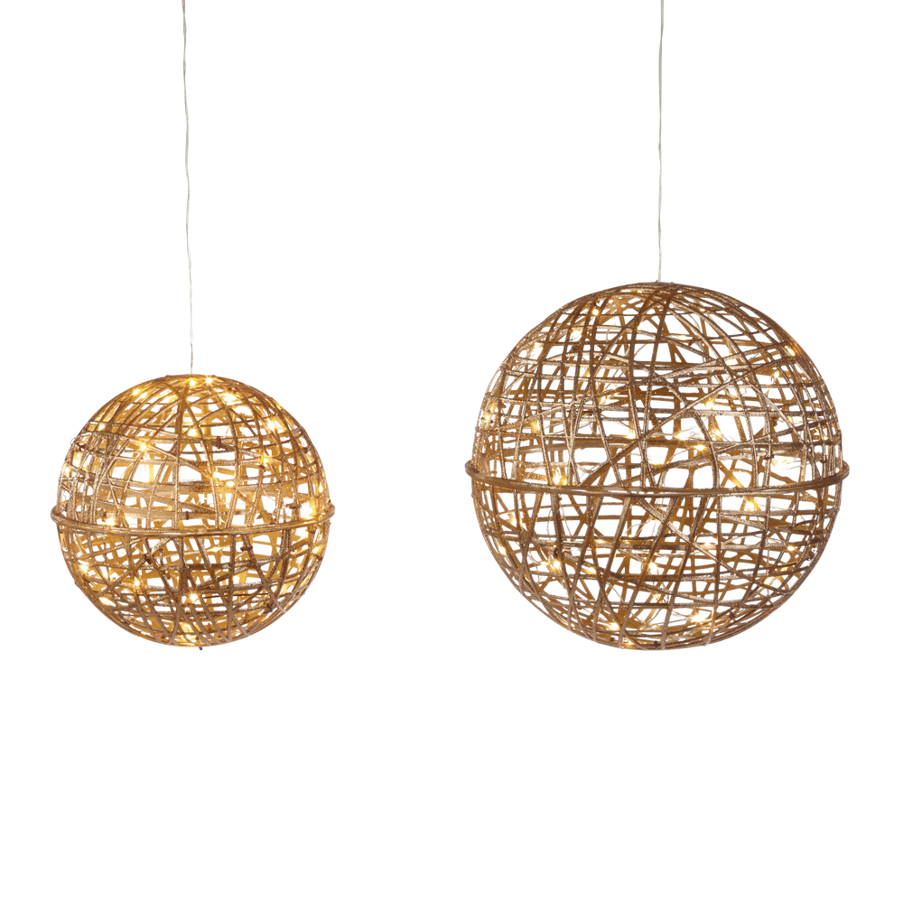 CANVAS Twinkling Rattan Globes, 2pk Canadian Tire