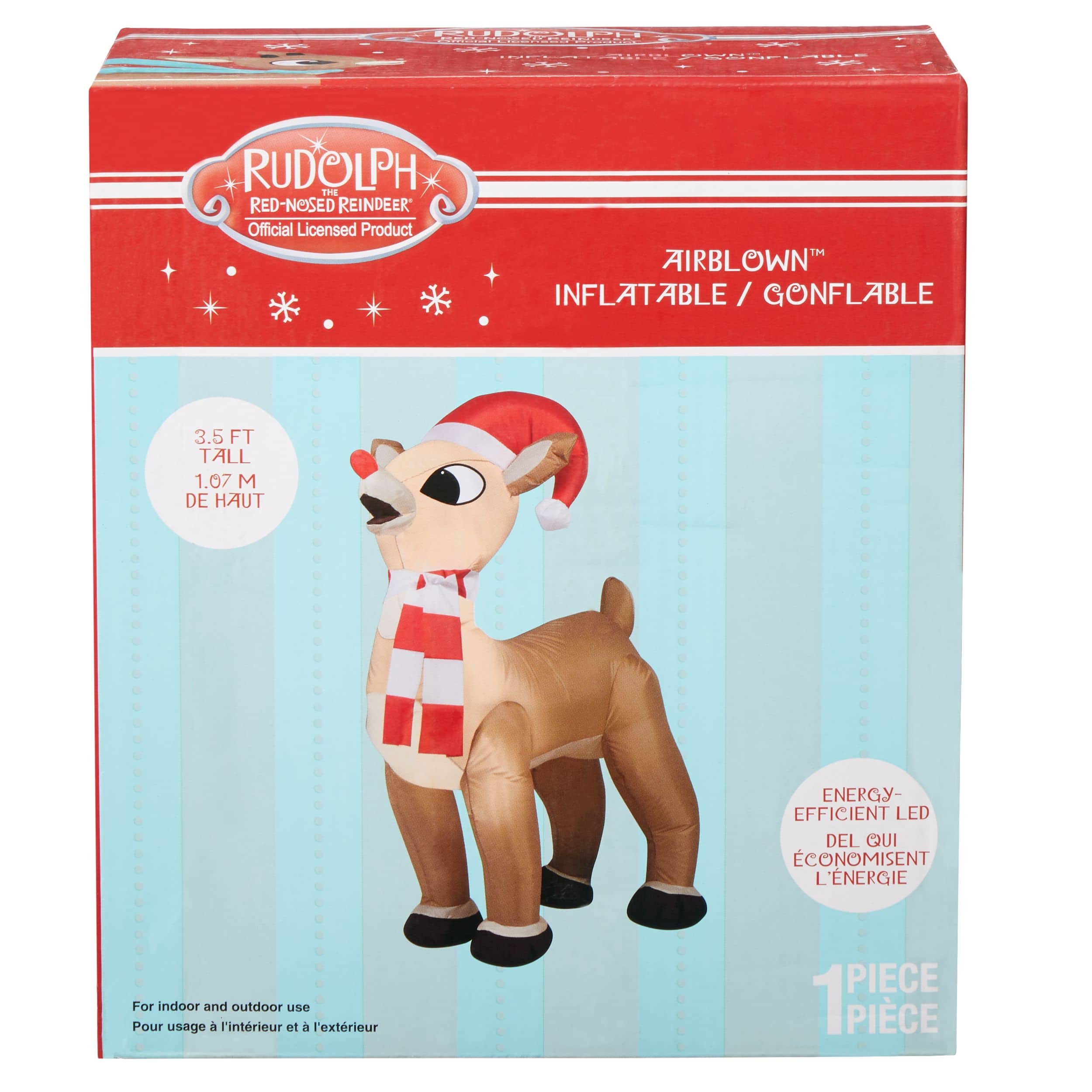 GEMMY Inflatable 3.5' Rudolf with Twinkling Nose | Canadian Tire