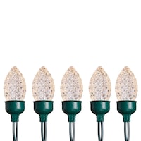 NOMA Cascading 10 C9 LED Lights, Warm White CloseUp