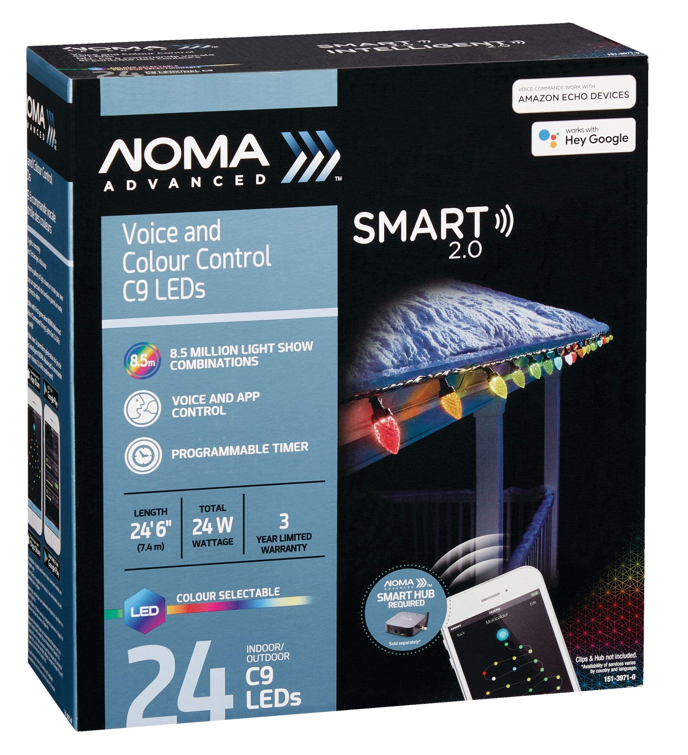 Noma Advanced Smart Voice Command C9 Lights Front_Angled_Right