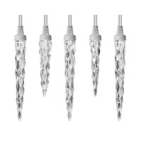 Noma Advanced Smart Voice Command Icicle Christmas Lights, 24-ft 6" CloseUp