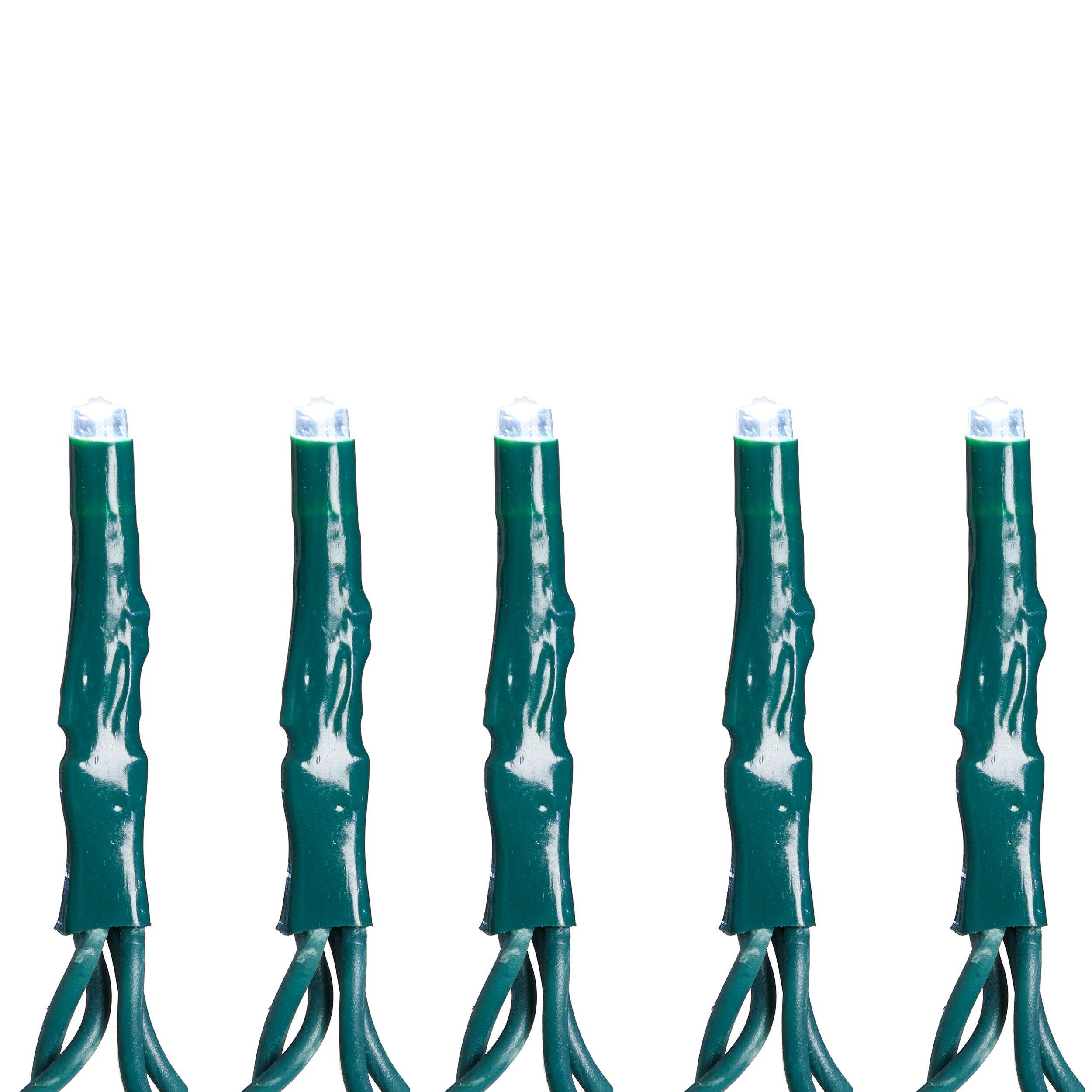 NOMA Advanced Cluster Lightshow 1000 LED Christmas Lights, 84-ft 8", Pure White CloseUp