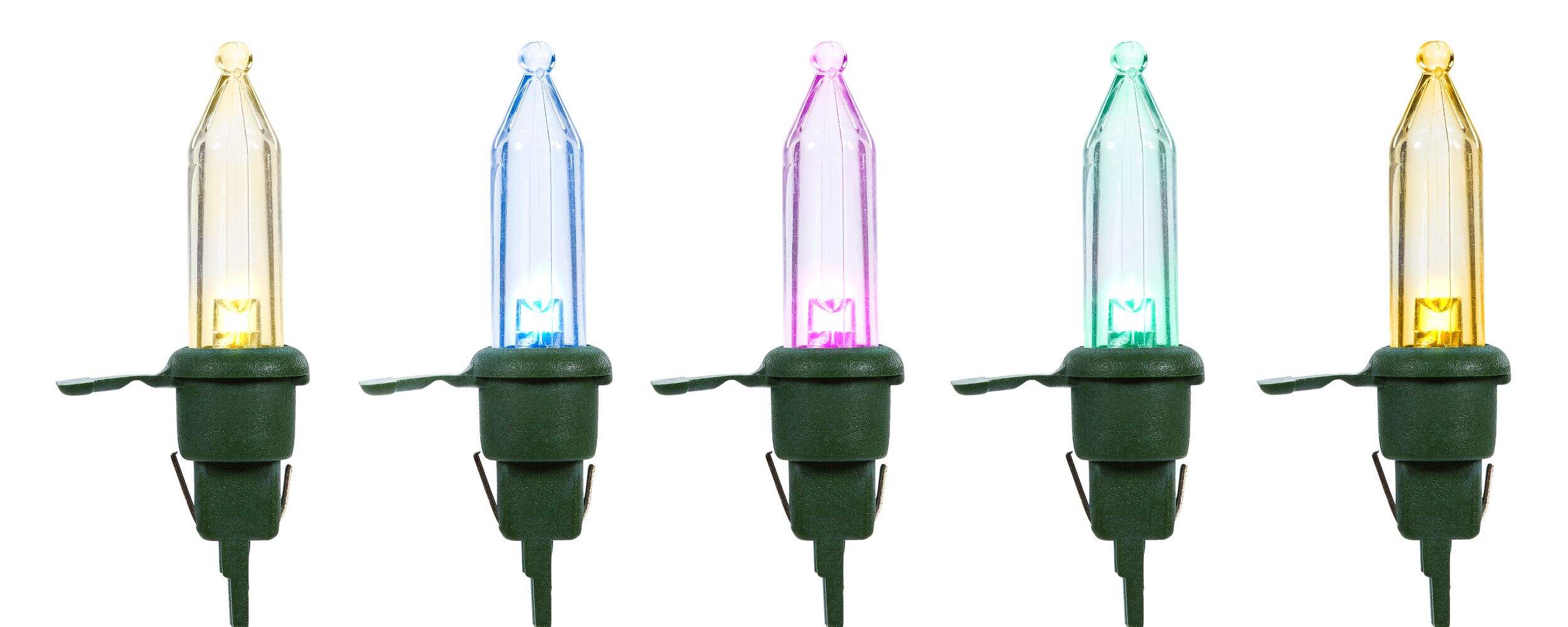 NOMA Colour-Changing LED Christmas Mini Replacement Bulbs, 1.8-3.6V Front_Flat