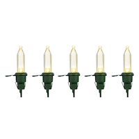 NOMA Mini LED Christmas Replacement Bulbs, 2.8-3.6V, Warm White