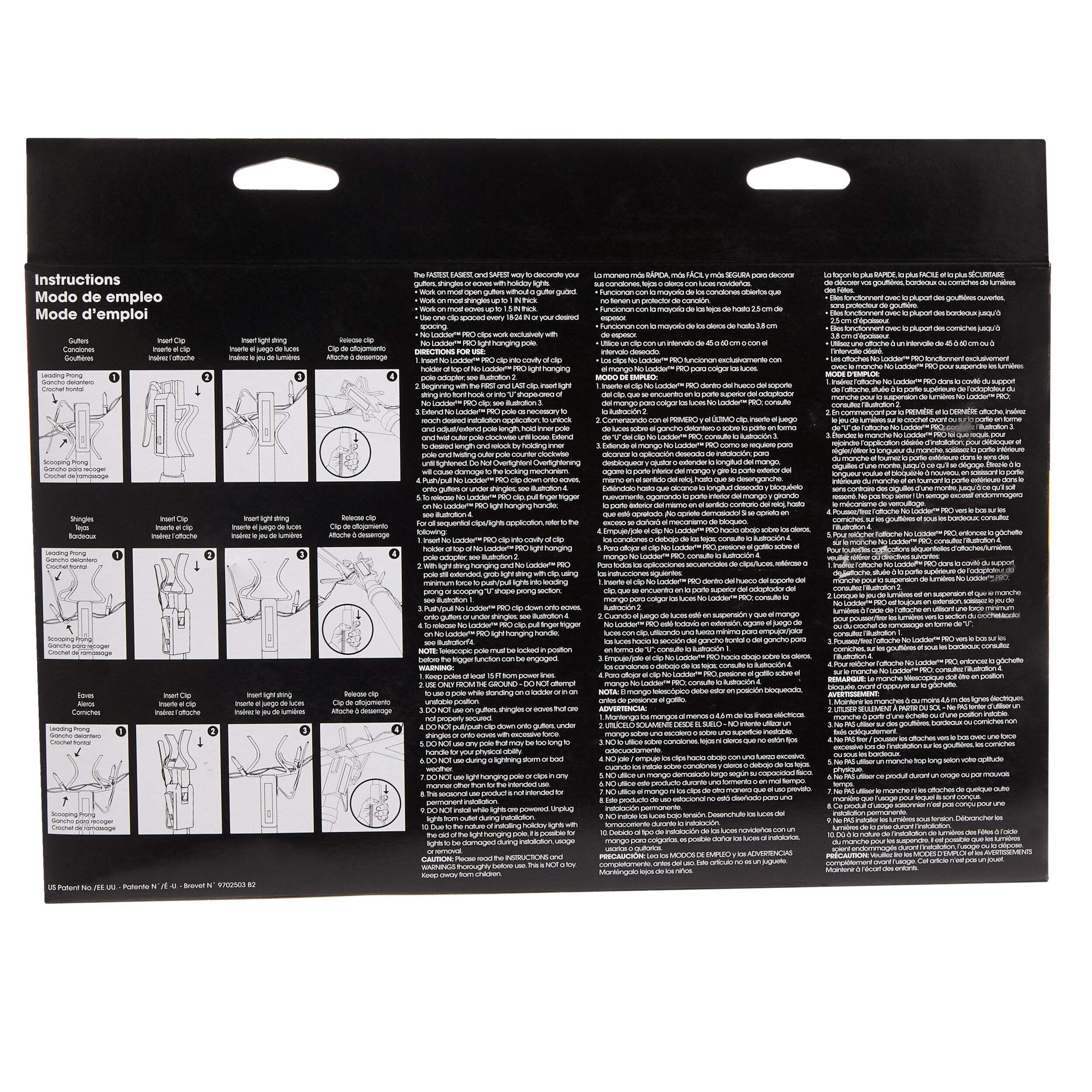 No Ladder Pro Quick Release Christmas Lights Clips, 50pk Canadian Tire
