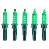 Mini-ampoules à DEL de rechange pour guirlandes de Noël NOMA, vert Front_Flat