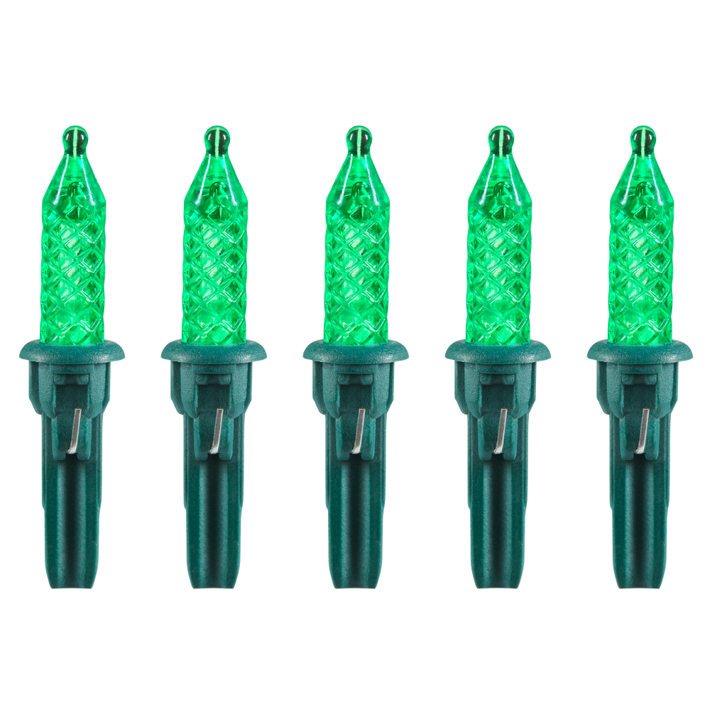 NOMA Mini Christmas Lights Replacement Bulbs, 5 LED Lights, Green