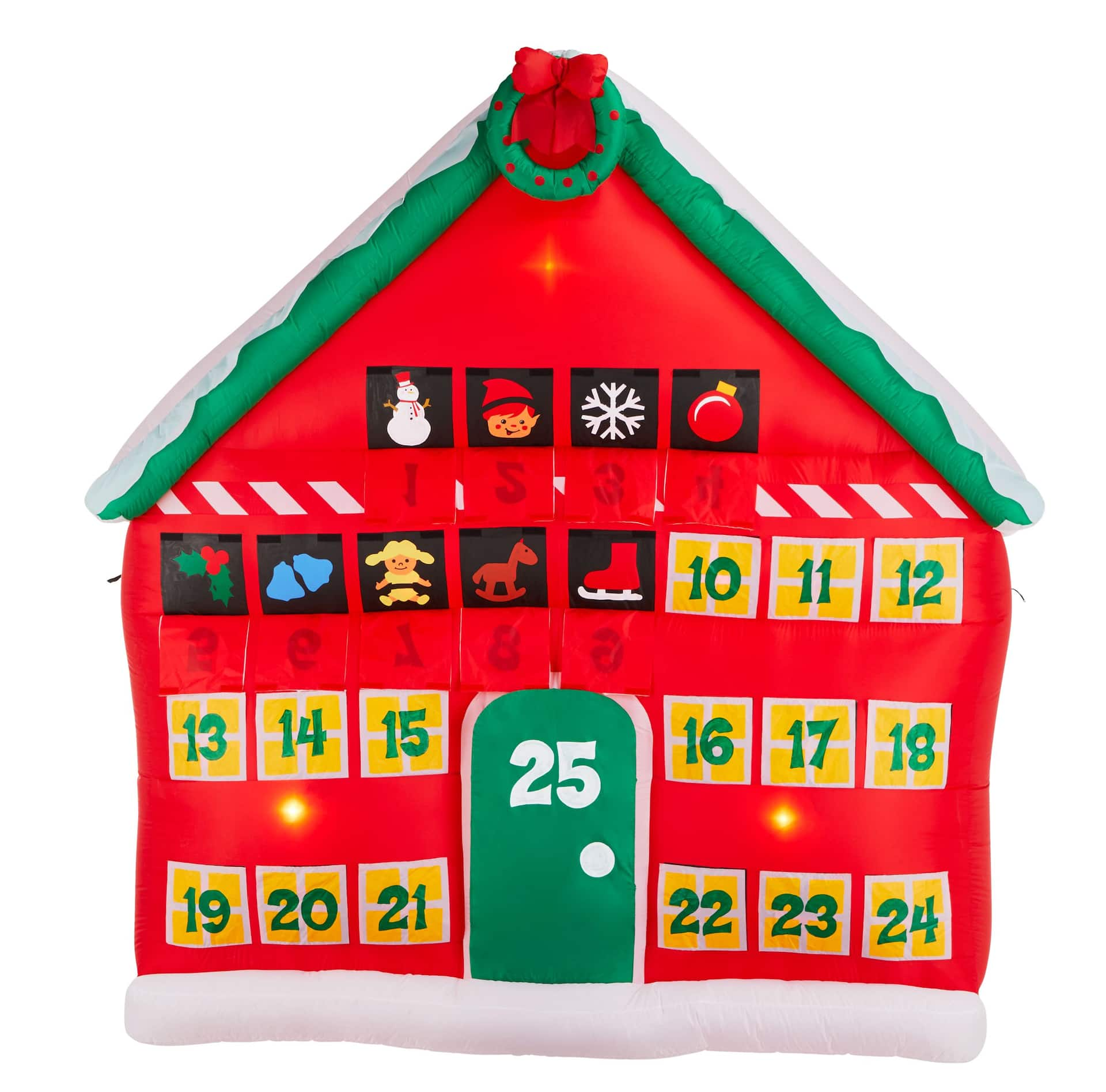 Gemmy Airblown® Interactive Advent Calendar Christmas Decoration, 8ft