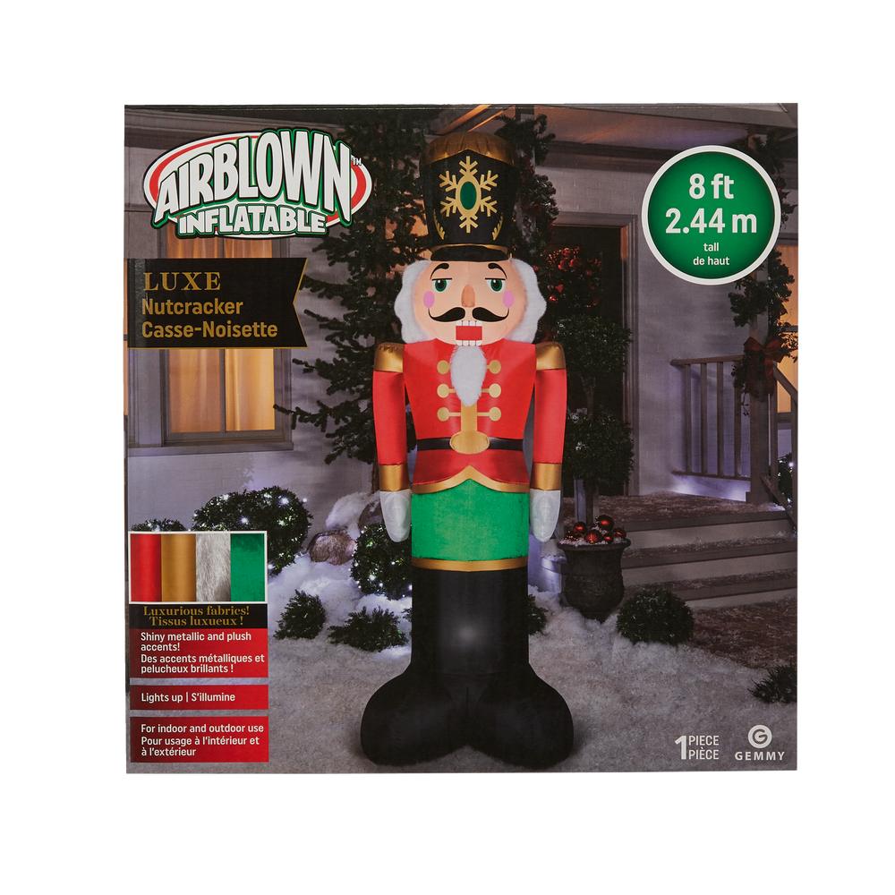 Christmas Inflatable Giant Nutcracker (8ft Tall)