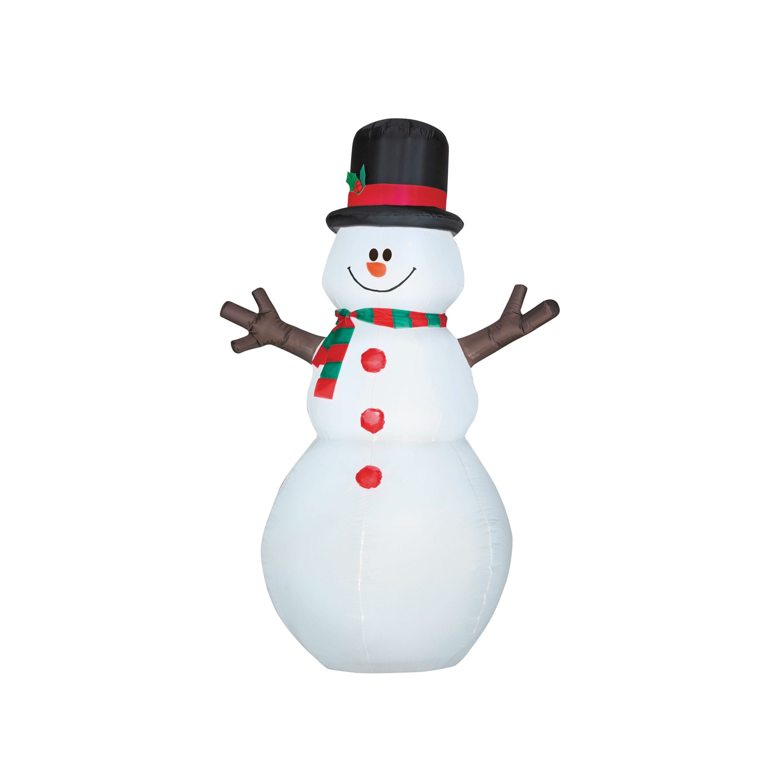 Bonhomme de Neige Gonflable Lumineux avec Ventilateur 150 cm