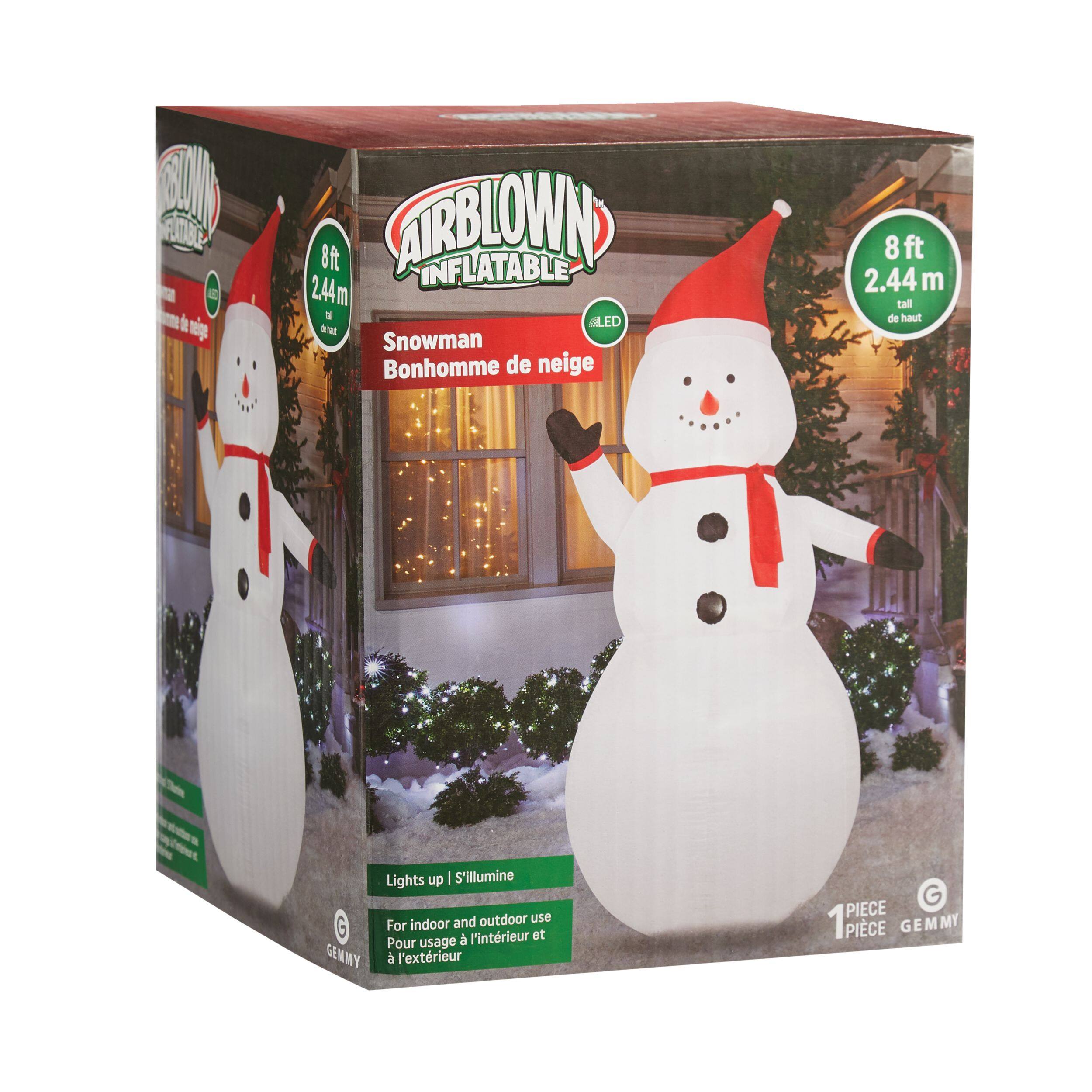 Gemmy Airblown® Snowman Christmas Decoration, 8-ft | Canadian Tire