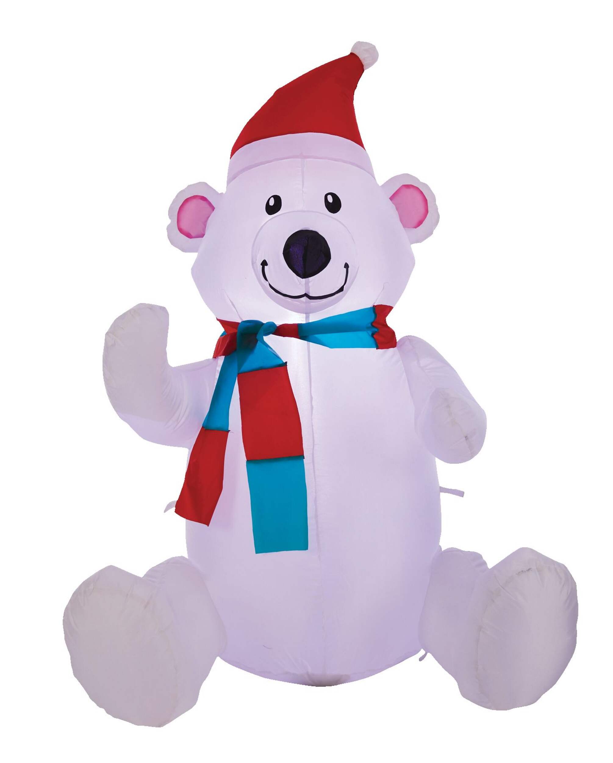 Gemmy Airblown®  Polar Bear Christmas Decoration, 3.5-ft Front_Flat
