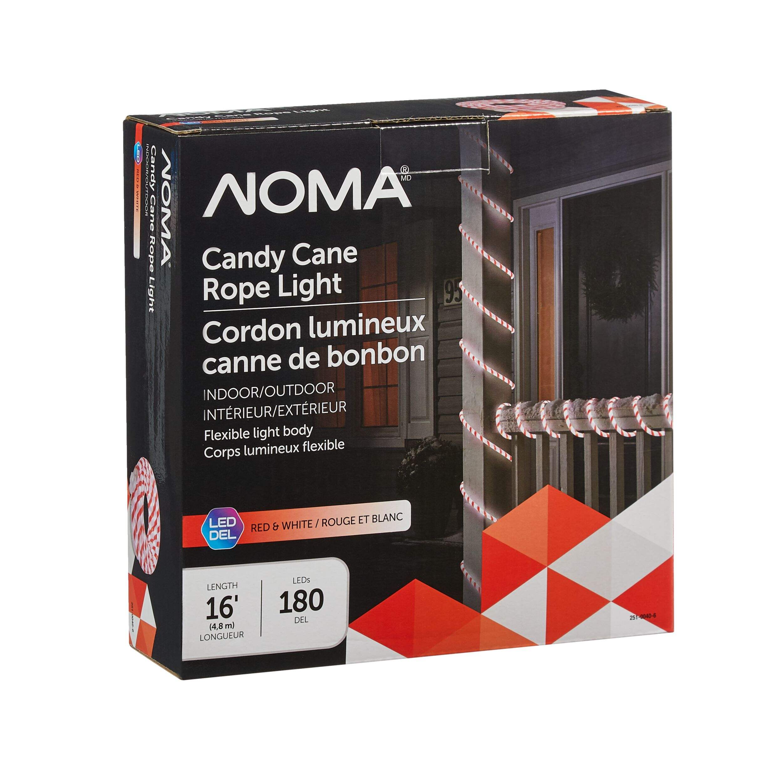 Cordon lumineux à DEL NOMA, canne en bonbon Front_Angled_Right
