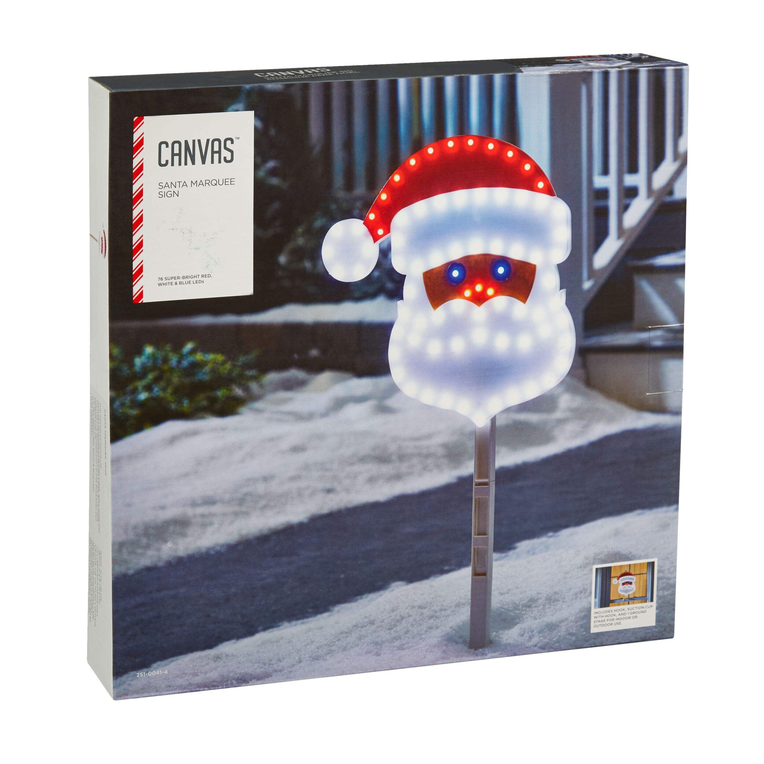 CANVAS Santa Marquee Sign Stake Canadian Tire