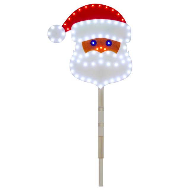 CANVAS Christmas Lights Santa Marquee Sign Stake Light Canadian Tire