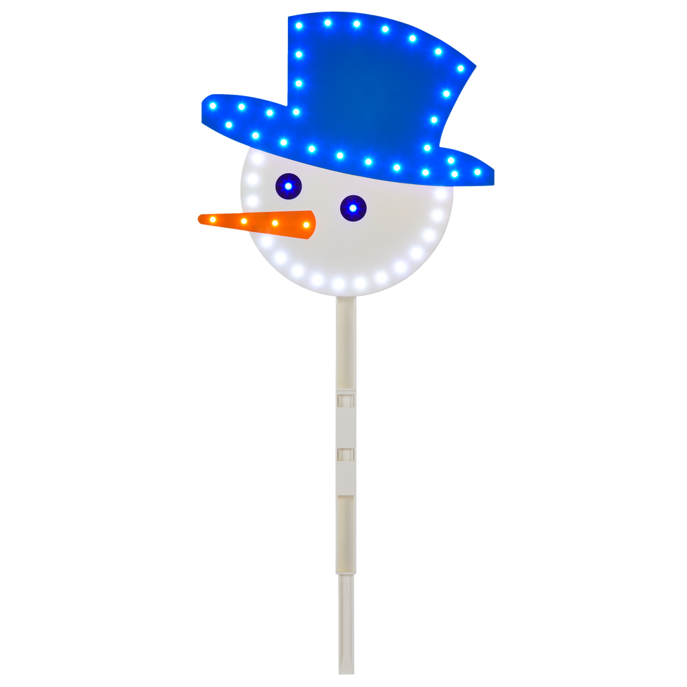 CANVAS Christmas Lights Snowman Marquee Sign Stake Light, 28 LED lights Canadian Tire