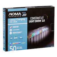 NOMA Advanced Lightshow 50 C6 LED Lights, Colour-Changing Front_Angled_Right