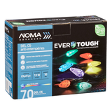Lumières de Noël à DEL C6 résistantes aux intempéries NOMA Advanced EverTough, choix de couleurs, 23 pi 8 po, paq. 70 Front_Angled_Right